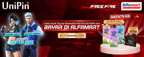 Spesial Akhir Tahun – Top Up Diamonds FF di UniPin, Dapatkan Ultra Milk UHT 200ml Secara GRATIS + Bonus UniPin Credits 15,000